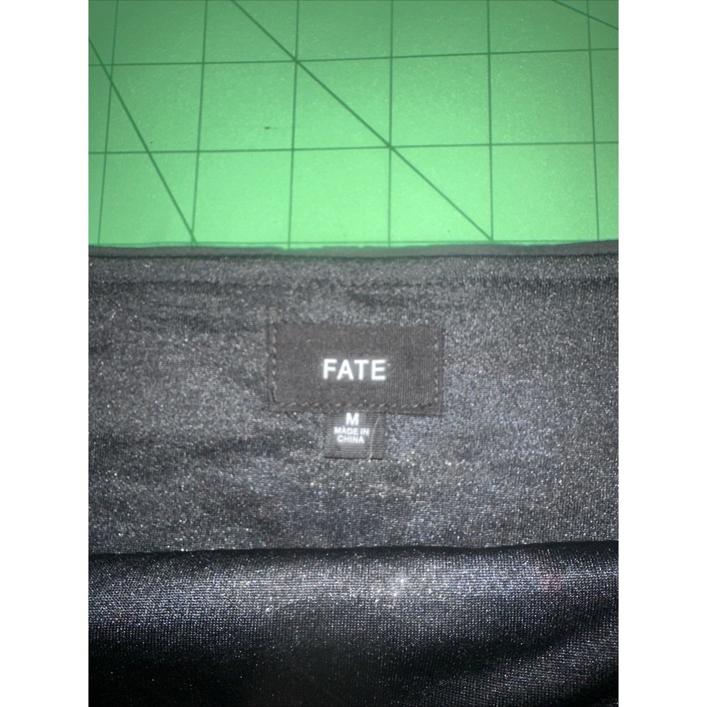 Fate Blue And Black Stretch Mini Skirt Size Medium - Picture 3 of 5